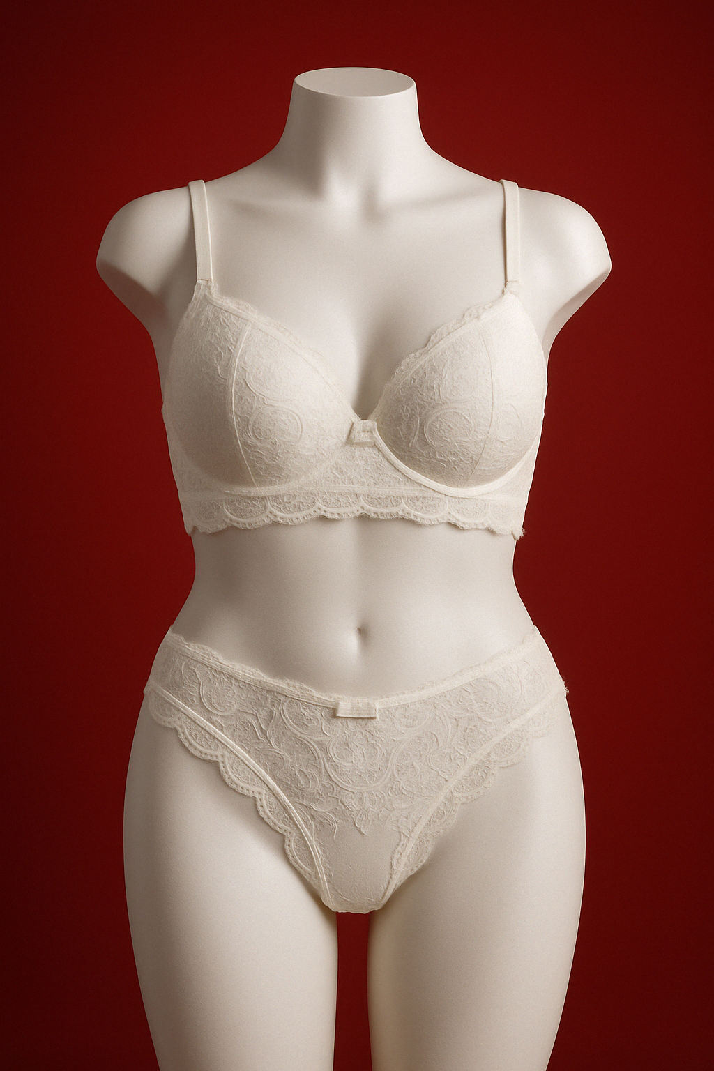 LINGERIE SET WITH REMOVABLE PADDING AND STRASS DETAIL ON THE BRA