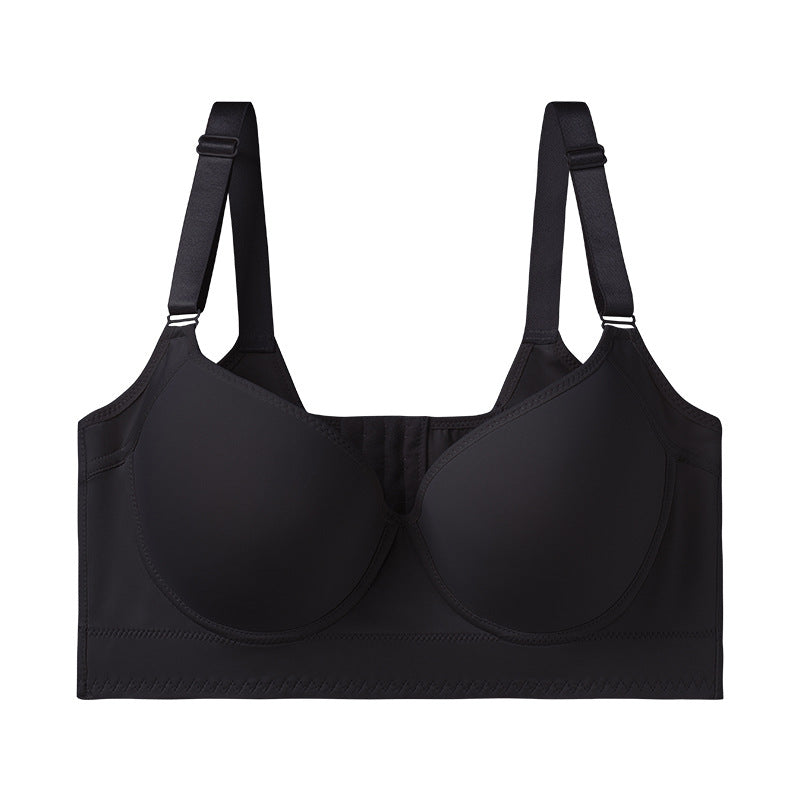 UNDERWIRED BRA WITH ADJUSTABLE BACK AND V-NECKLINE.