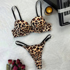 Leopard Bra & Thong Set