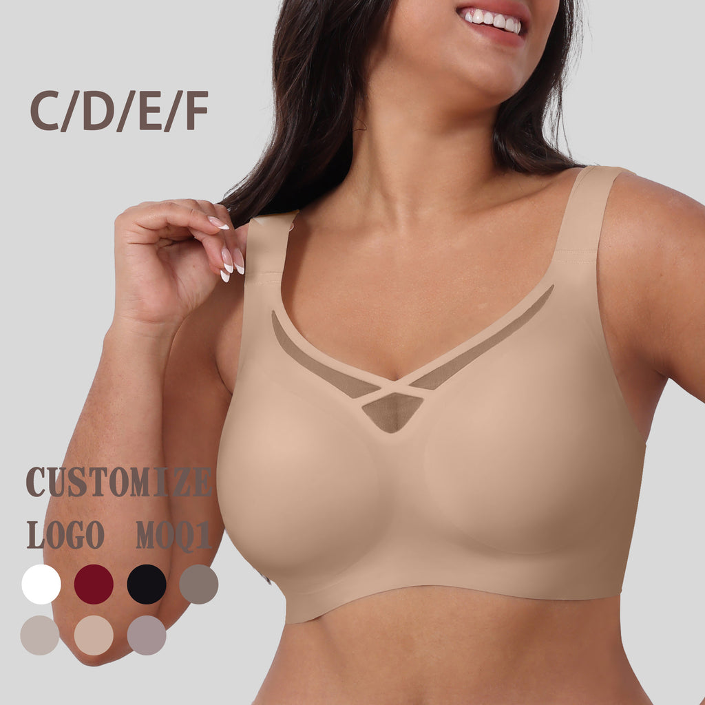 WIRE-FREE SHAPING BRA, COMFORTABLE AND BREATHABLE.