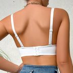SEAMLESS BRA WITH SIDE RUCHING.
