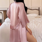 Satin 3-Piece Sleepwear Set
