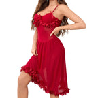 SEXY KNITTED NIGHTGOWN WITH LONG STRAPS