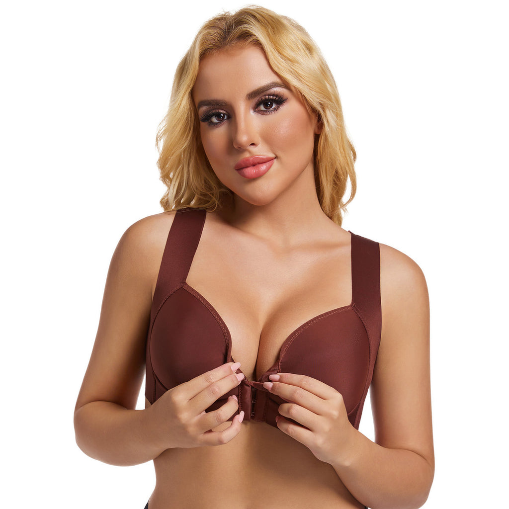 SMOOTH FRONT CLOSURE WIRE-FREE GATHERING BRA