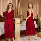 Sleeveless Nightgown & Robe Set