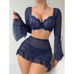 LACE SHEER LINGERIE ROLE-PLAY SET