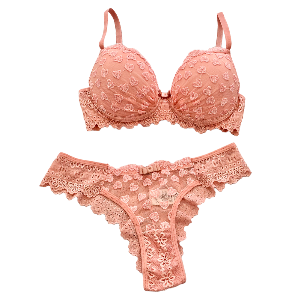 PADDED LACE LINGERIE SET