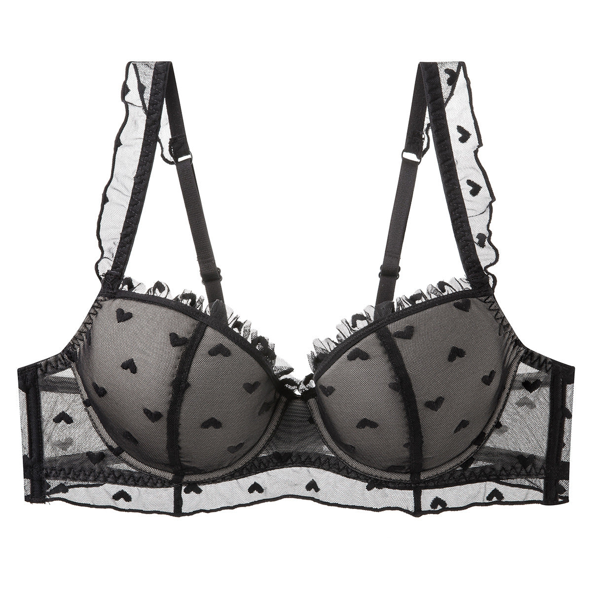 PLUS SIZE SOFT UNDERWIRE LACE MINIMIZER BRA