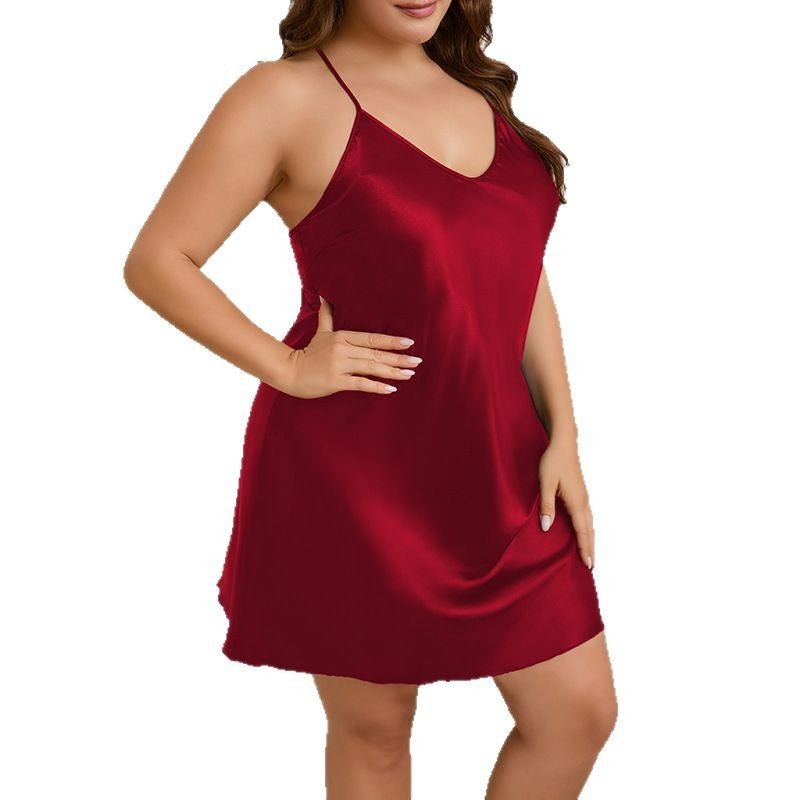 PLUS SIZE STRAPLESS SUMMER NIGHTGOWN FOR WOMEN