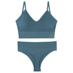 Wireless Open Back Bra Set