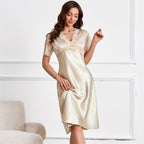Silk-Like Lace Sleep Dress