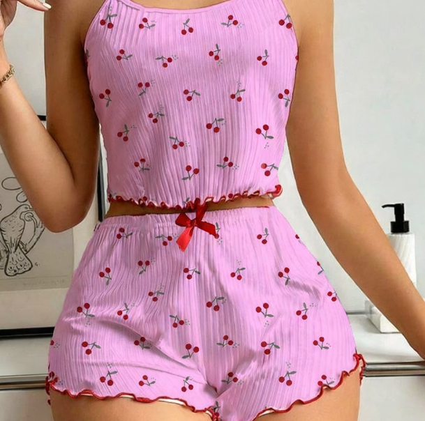 TWO PIECE SET OF WOMEN’S LOVE PAJAMAS
