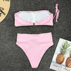 Heart Print Bikini Set