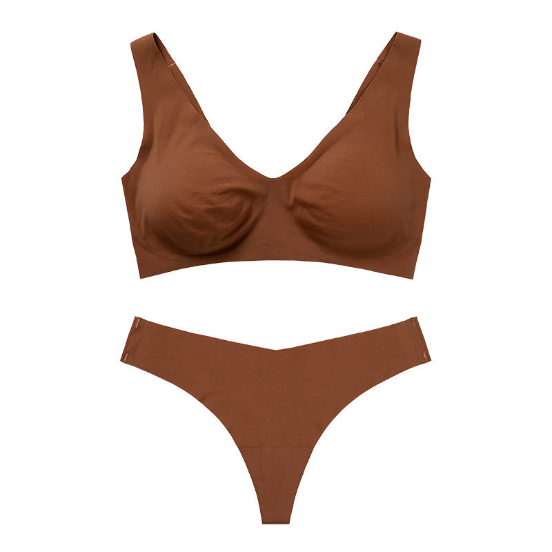 Seamless Wireless Bra & Thong Set