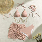 3-Piece High-Waist Bikini Set