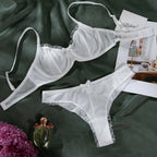 Women’s Mesh Print Bra Set