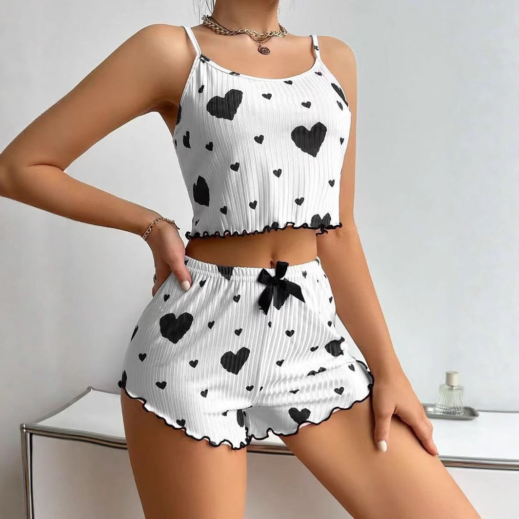 TWO PIECE SET OF WOMEN’S LOVE PAJAMAS