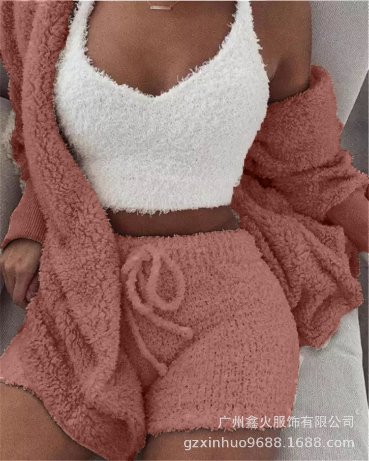 Plush 3-Piece Pajama Set