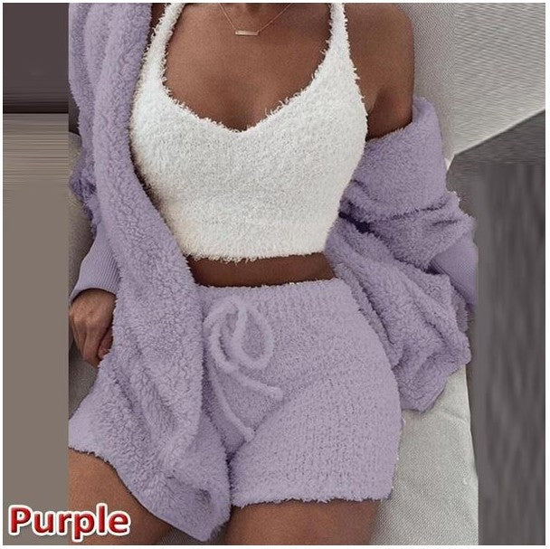 Plush 3-Piece Pajama Set