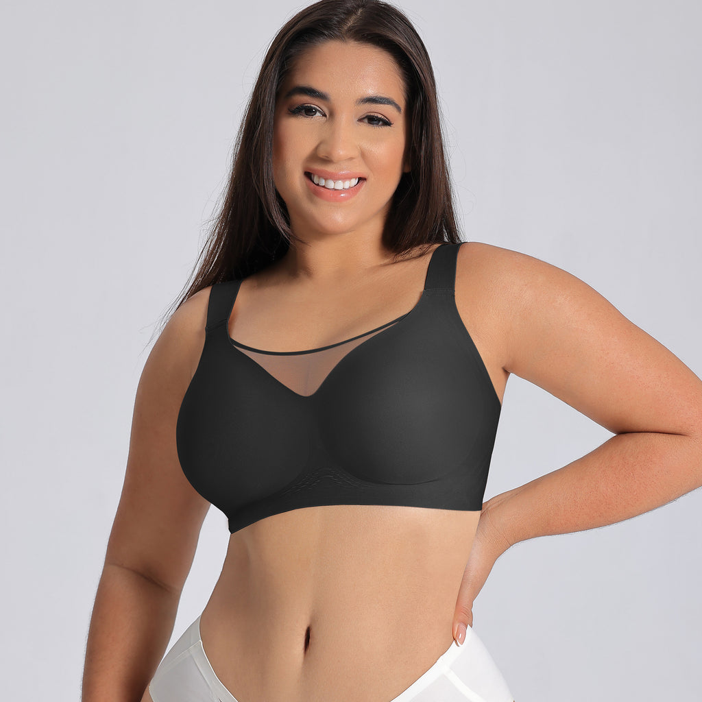 WIRE-FREE SHAPING BRA, COMFORTABLE AND BREATHABLE.