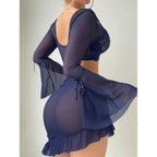LACE SHEER LINGERIE ROLE-PLAY SET