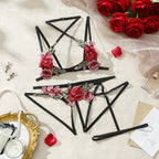 Floral Cutout Lace Lingerie Set