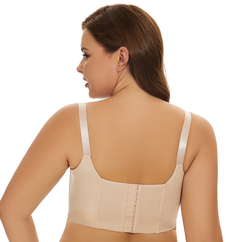 UNDERWIRED BRA WITH ADJUSTABLE BACK AND V-NECKLINE.