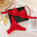 Women’s Mesh Print Bra Set