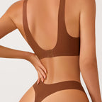 Seamless Wireless Bra & Thong Set