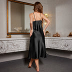 LUXURY SEXY LACE LONG STRAP NIGHTGOWN