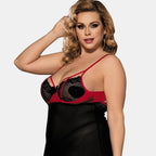 LINGERIE MESH PLUS SIZE BABYDOLL