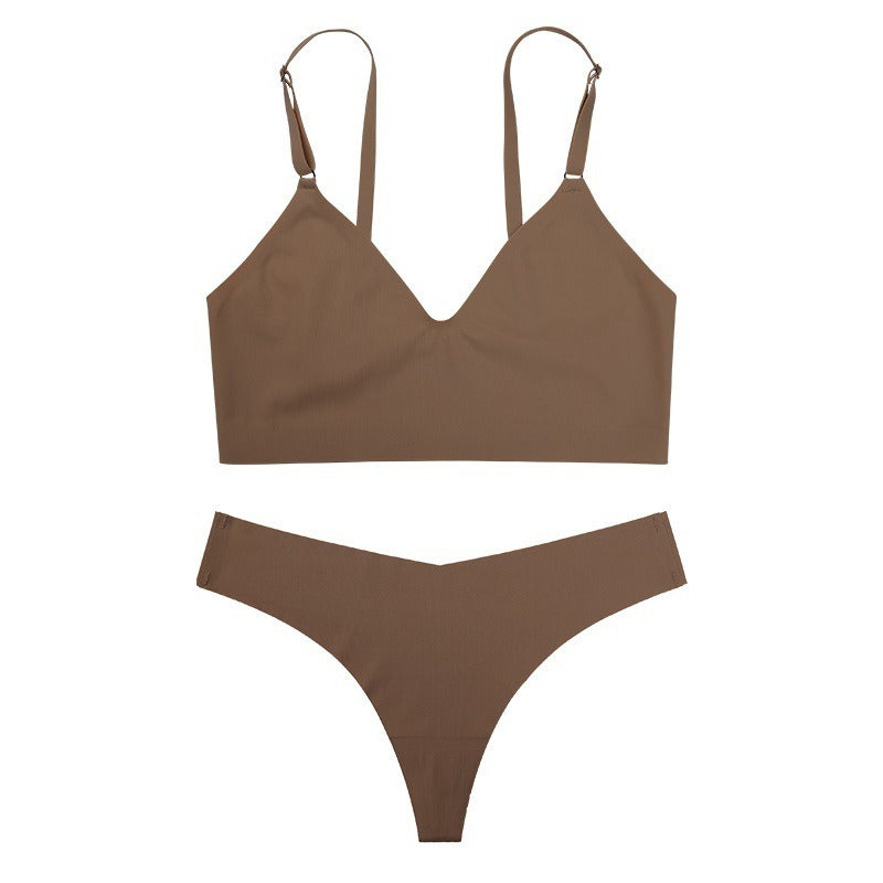 Seamless Wireless Bra Set