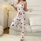 WOMEN’S LOVE PAJAMA SET WITH LONG PANTS