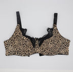 Plus Size Leopard Lace Bra Set