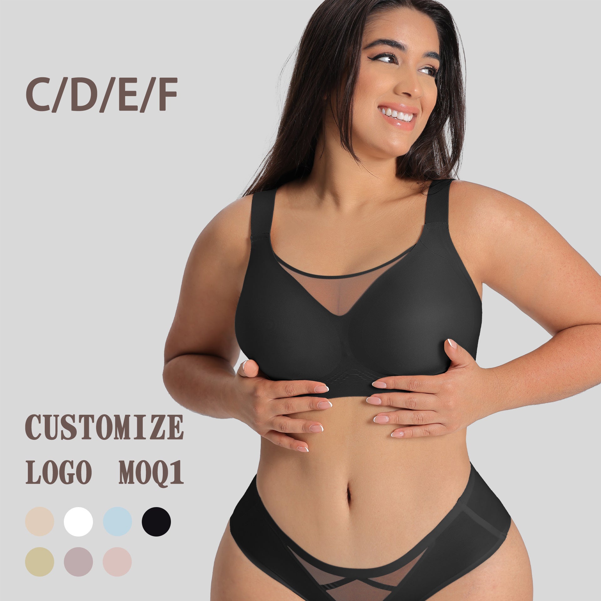 WIRE-FREE SHAPING BRA, COMFORTABLE AND BREATHABLE.