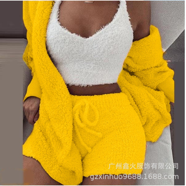 Plush 3-Piece Pajama Set