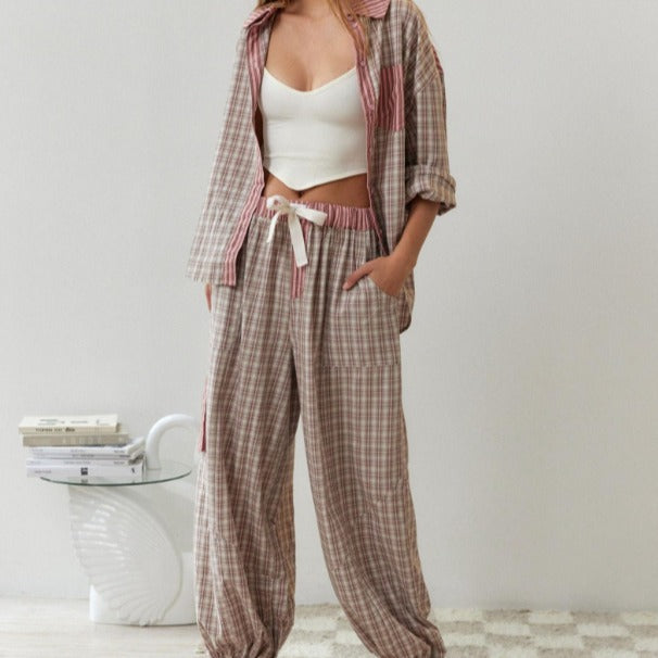 Women’s Plaid Pajama Set