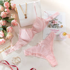 Women’s Mesh Print Bra Set