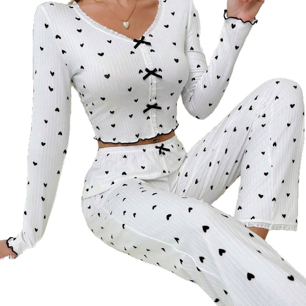 WOMEN’S PAJAMA SET WITH LONG SLEEVES AND LONG PANTS