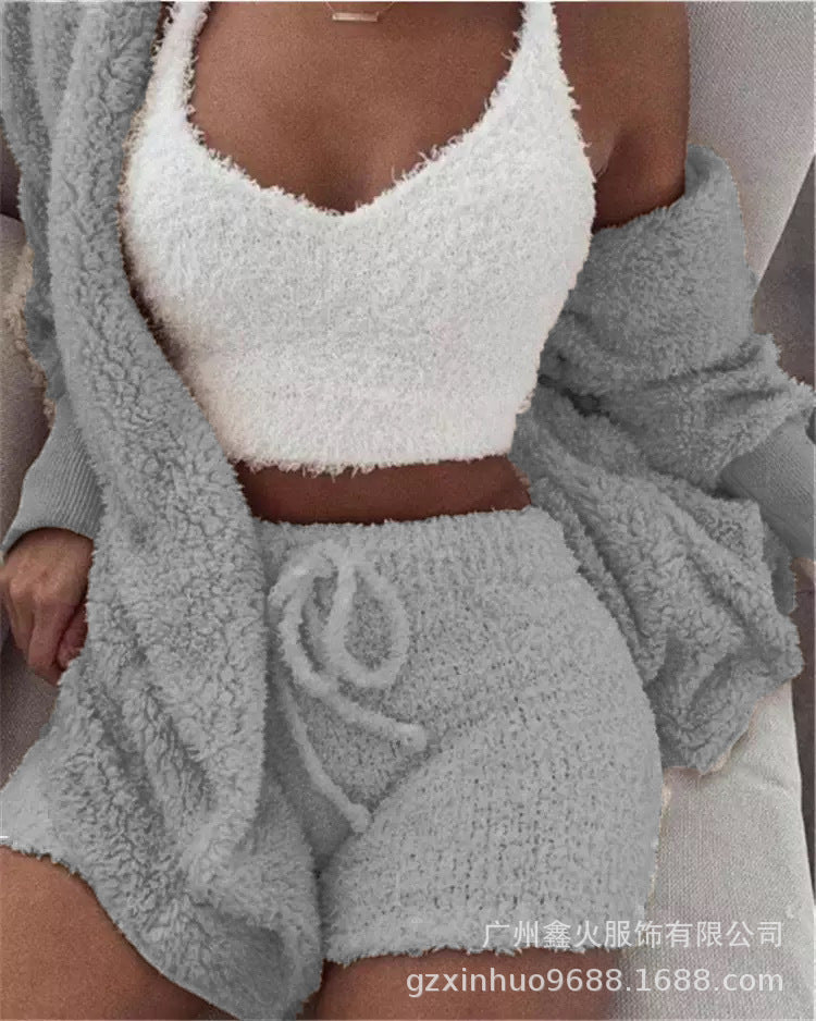 Plush 3-Piece Pajama Set