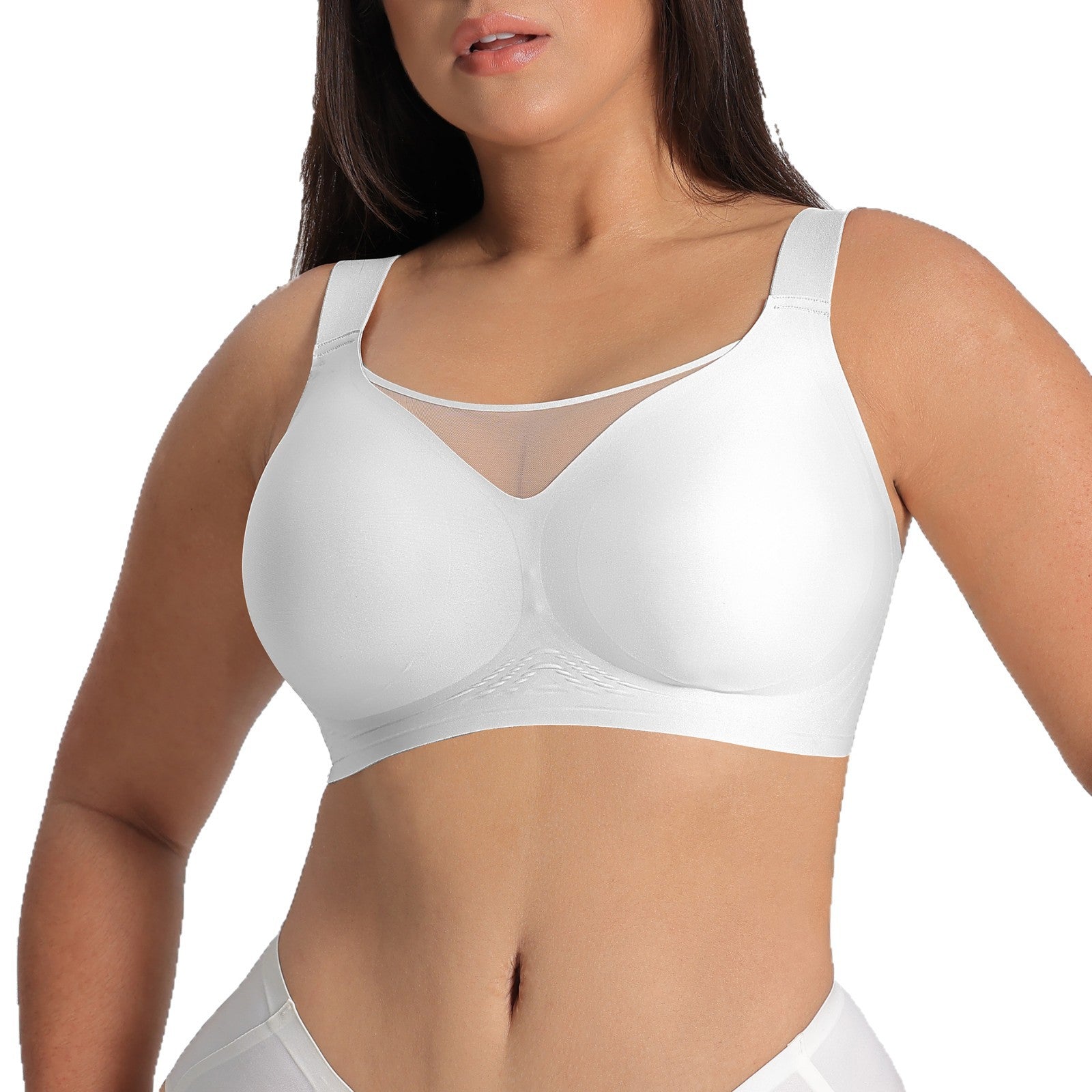 WIRE-FREE SHAPING BRA, COMFORTABLE AND BREATHABLE.