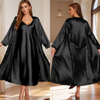 Sleeveless Nightgown & Robe Set