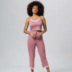 LIGHTWEIGHT PAJAMA SET WITH LACE DETAILS.