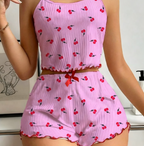 TWO PIECE SET OF WOMEN’S LOVE PAJAMAS