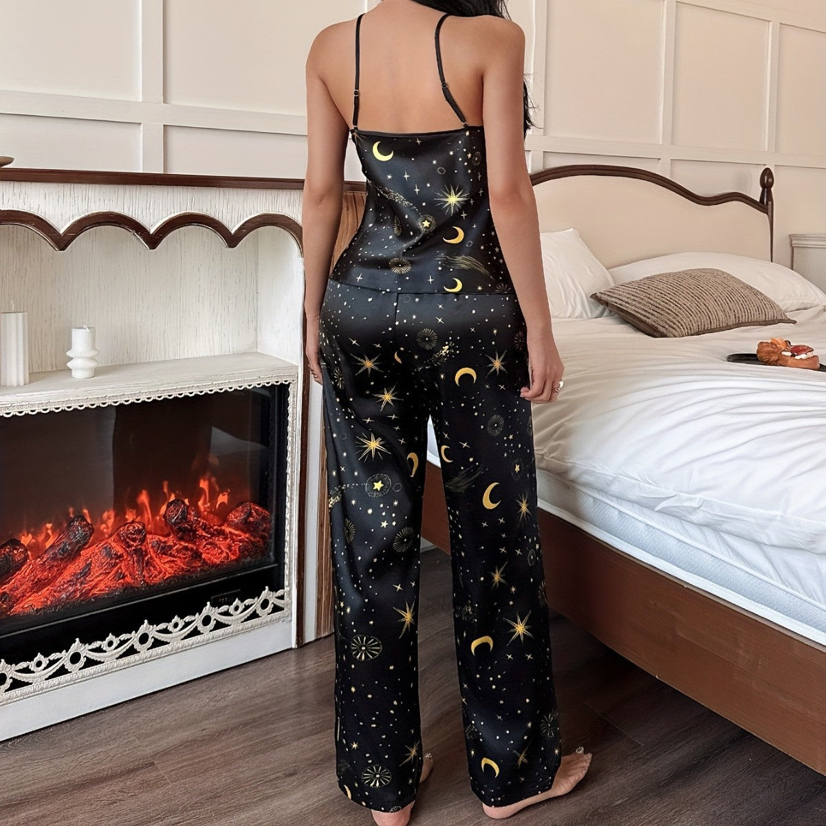 Lightweight Ice Silk Sleepwear Set for Women