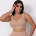 PLUS SIZE LARGE CUP GEL PADDED SEAMLESS BRA