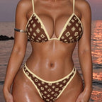 Printed bikini set