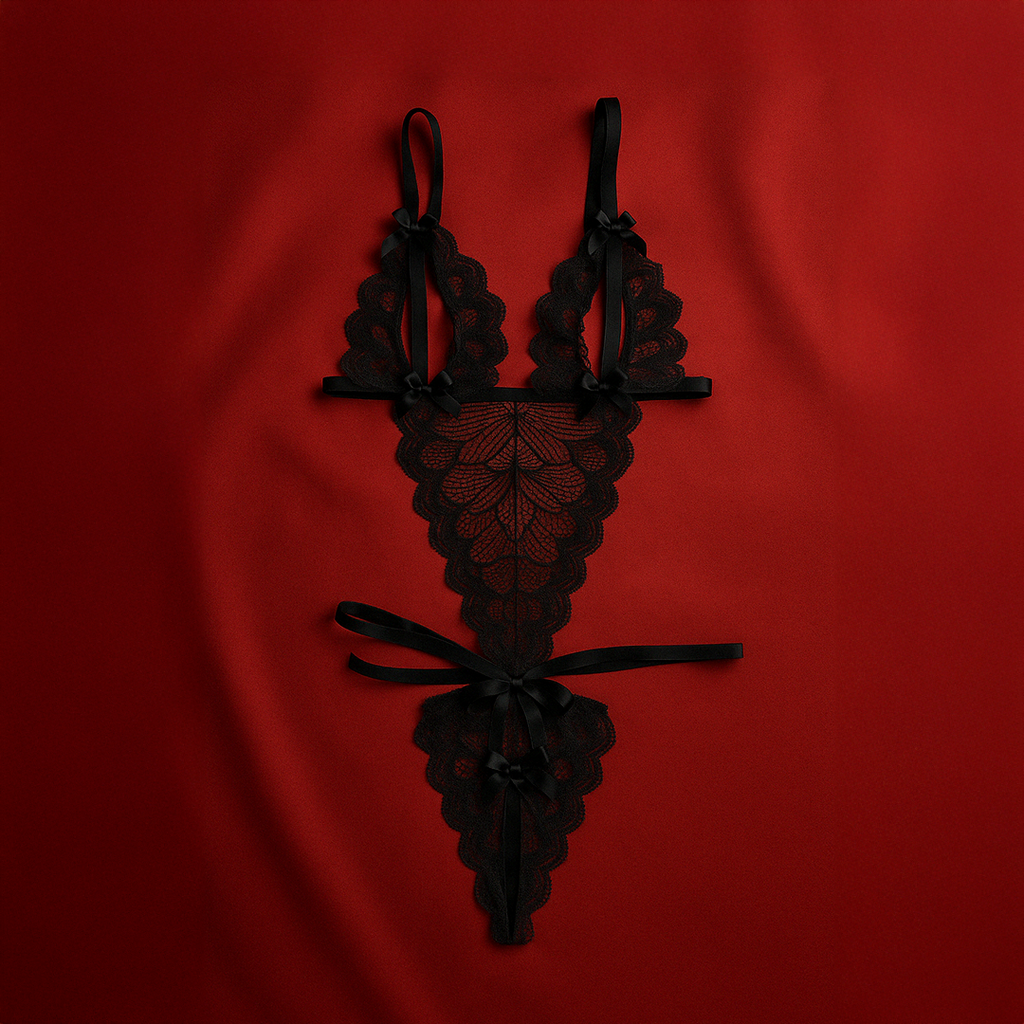 BLACK LACE SECRETARY BODY