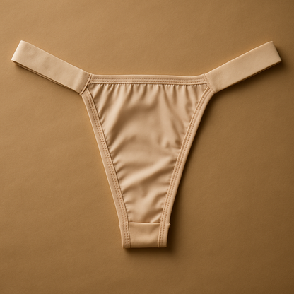 DOUBLE-STRING THONG IN MICROFIBER WITH COVERED ELASTIC SIDES