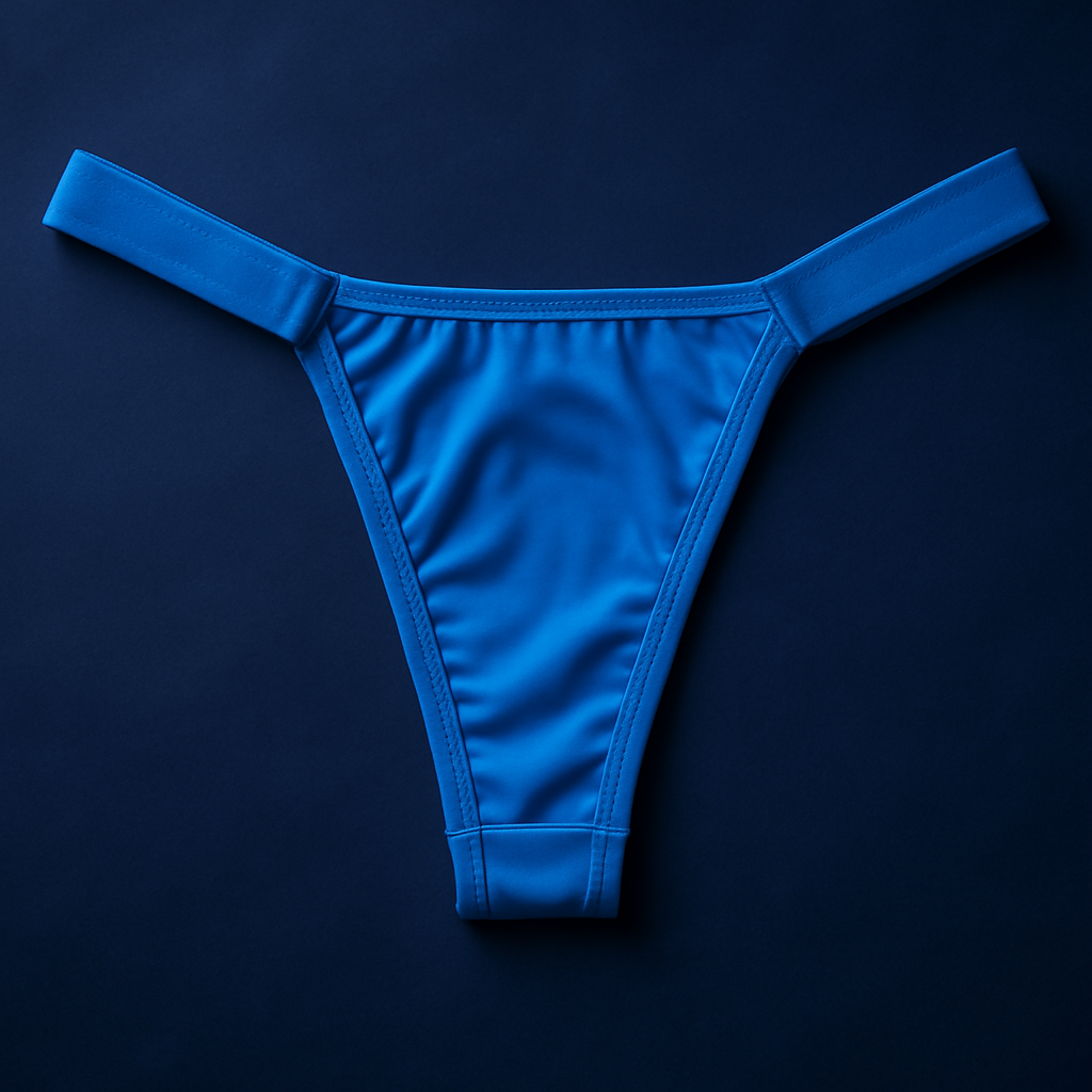 DOUBLE-STRING MICROFIBER THONG